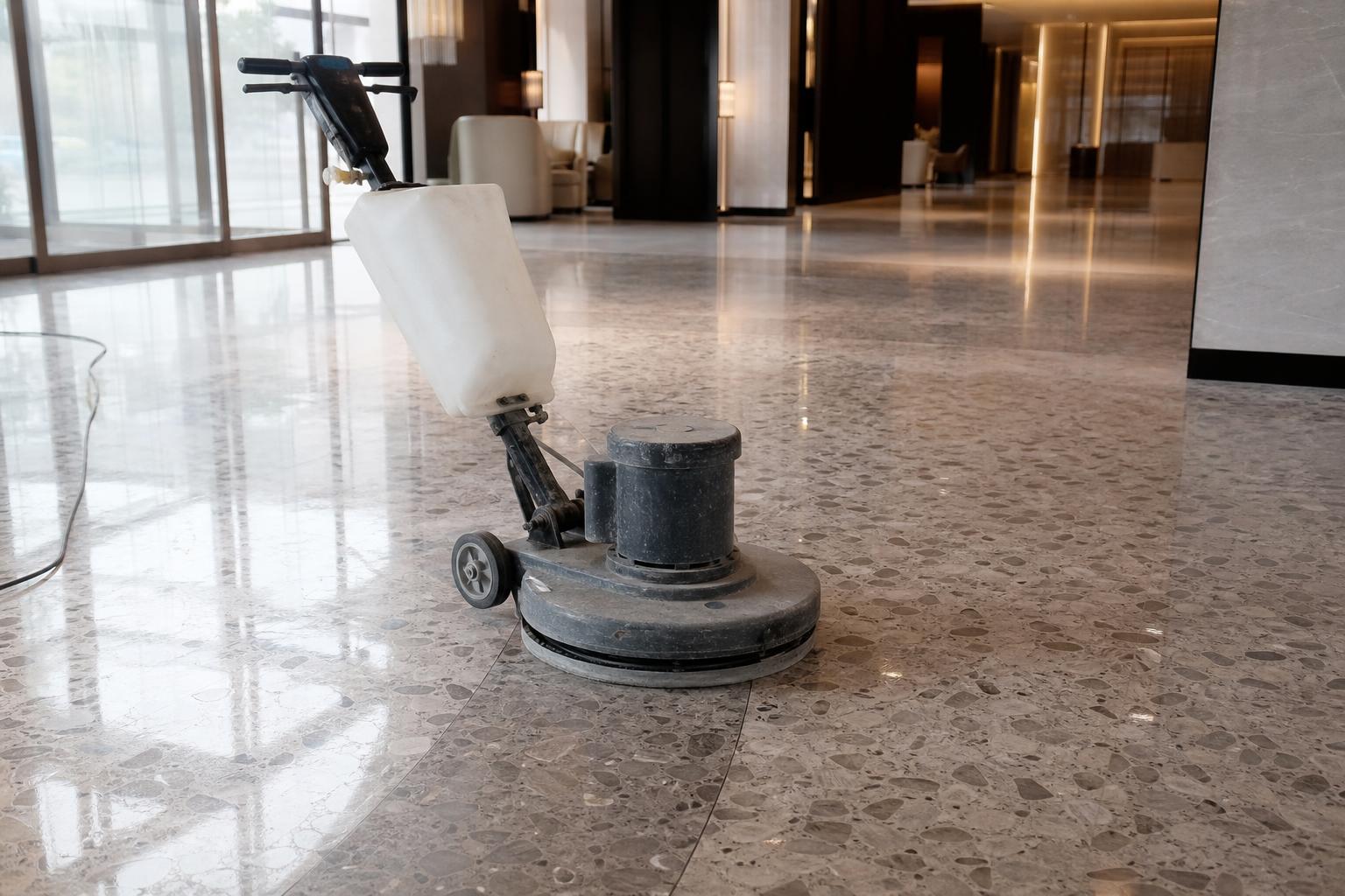 Bodenreinigung München für Gewerbe – Hartboden, Teppich, Naturstein und Beton durch IBS Betrieb